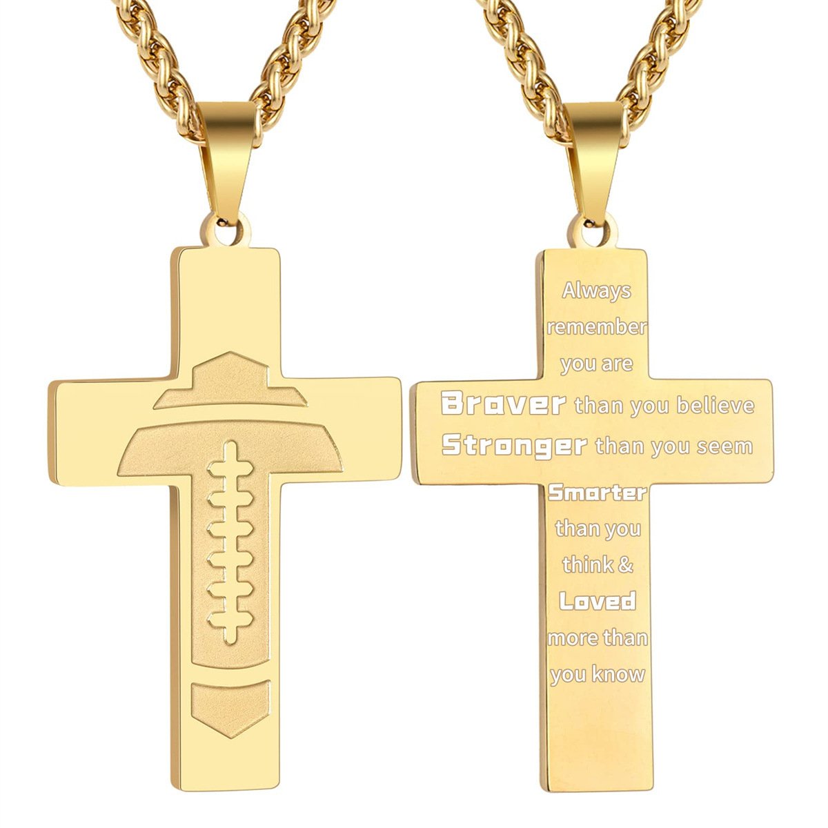 Olinaa® American Football Bible Pendant