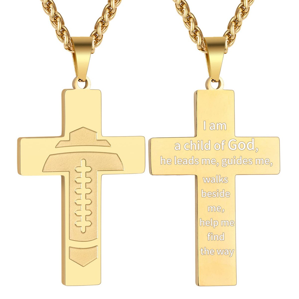 Olinaa® American Football Bible Pendant