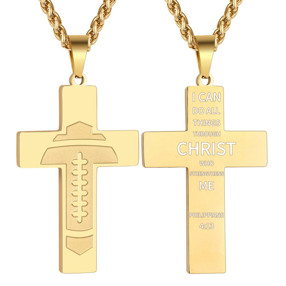 Olinaa® American Football Bible Pendant