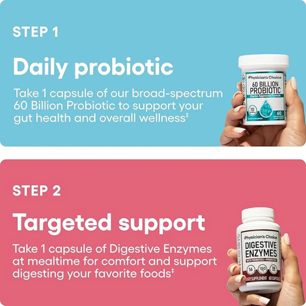 Physician's Choice - Digestive Enzymes and Probiotic Bundle