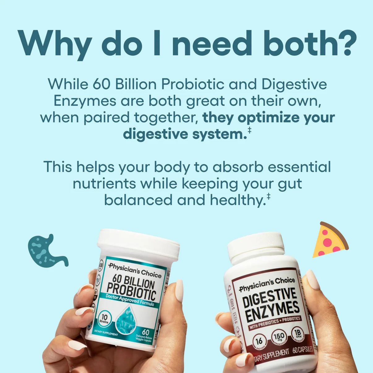 Physician's Choice - Digestive Enzymes and Probiotic Bundle