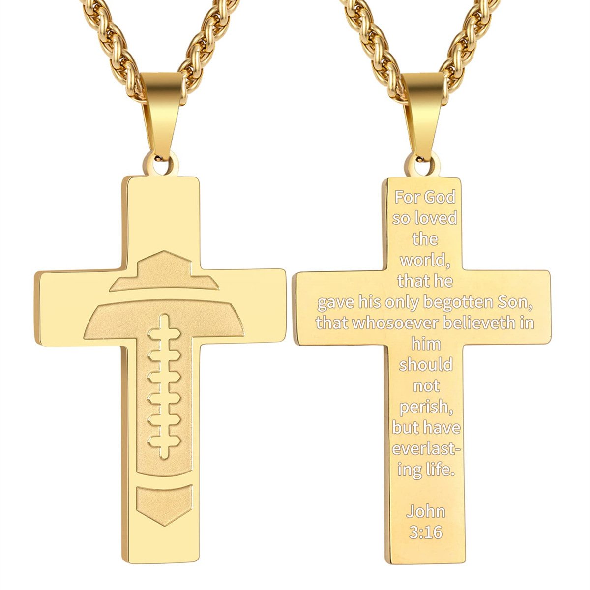 Olinaa® American Football Bible Pendant