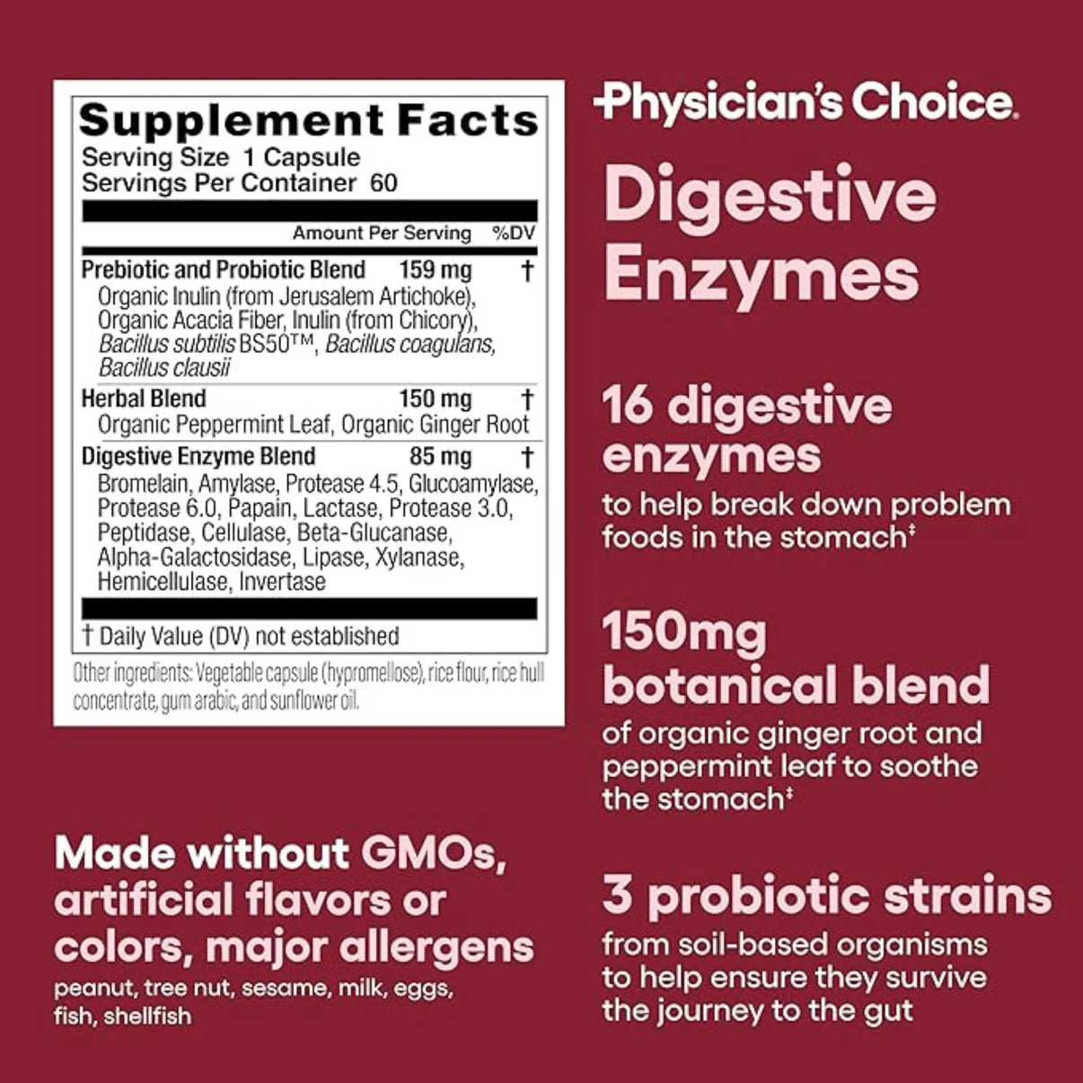Physician's Choice - Digestive Enzymes and Probiotic Bundle