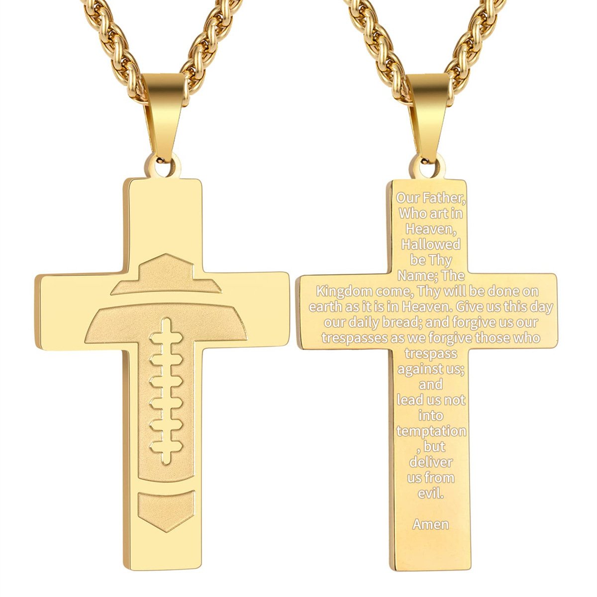 Olinaa® American Football Bible Pendant