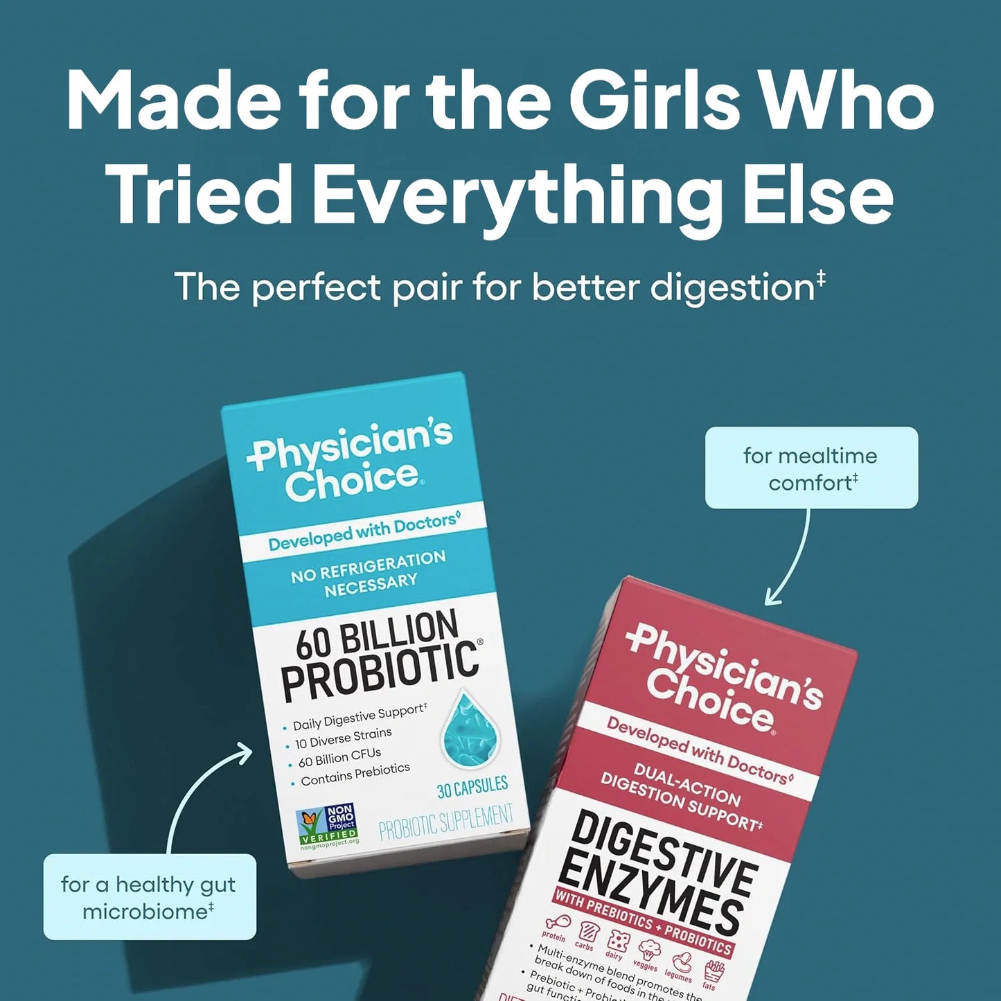 Physician's Choice - Digestive Enzymes and Probiotic Bundle