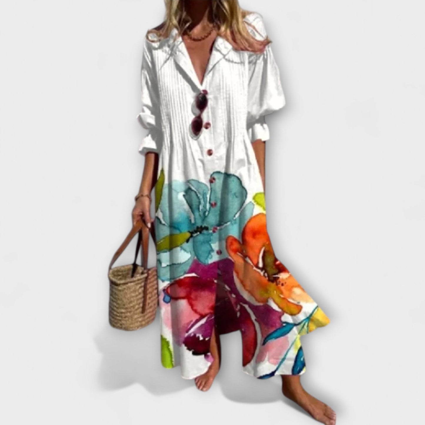 Emily | Flattering Floral Maxi Dress