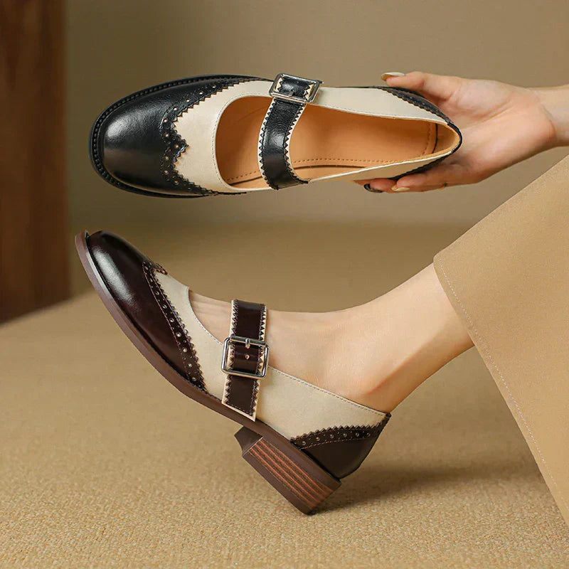Emma | Classic Stylish Leather Mary Janes