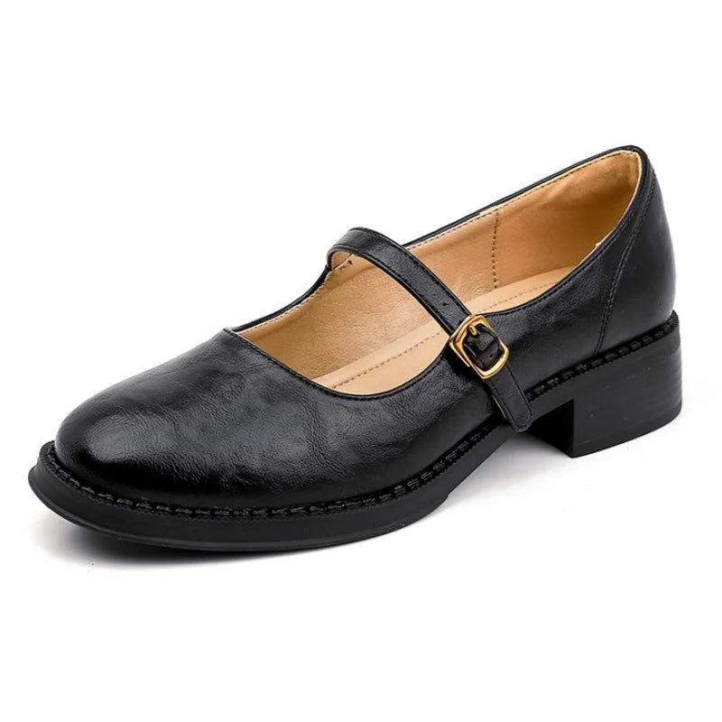 Emma | Stylish Soft Leather Mary Janes