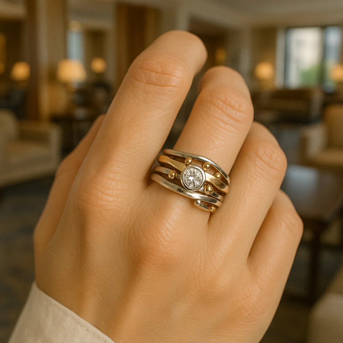 Handmade Gold Ring for Women