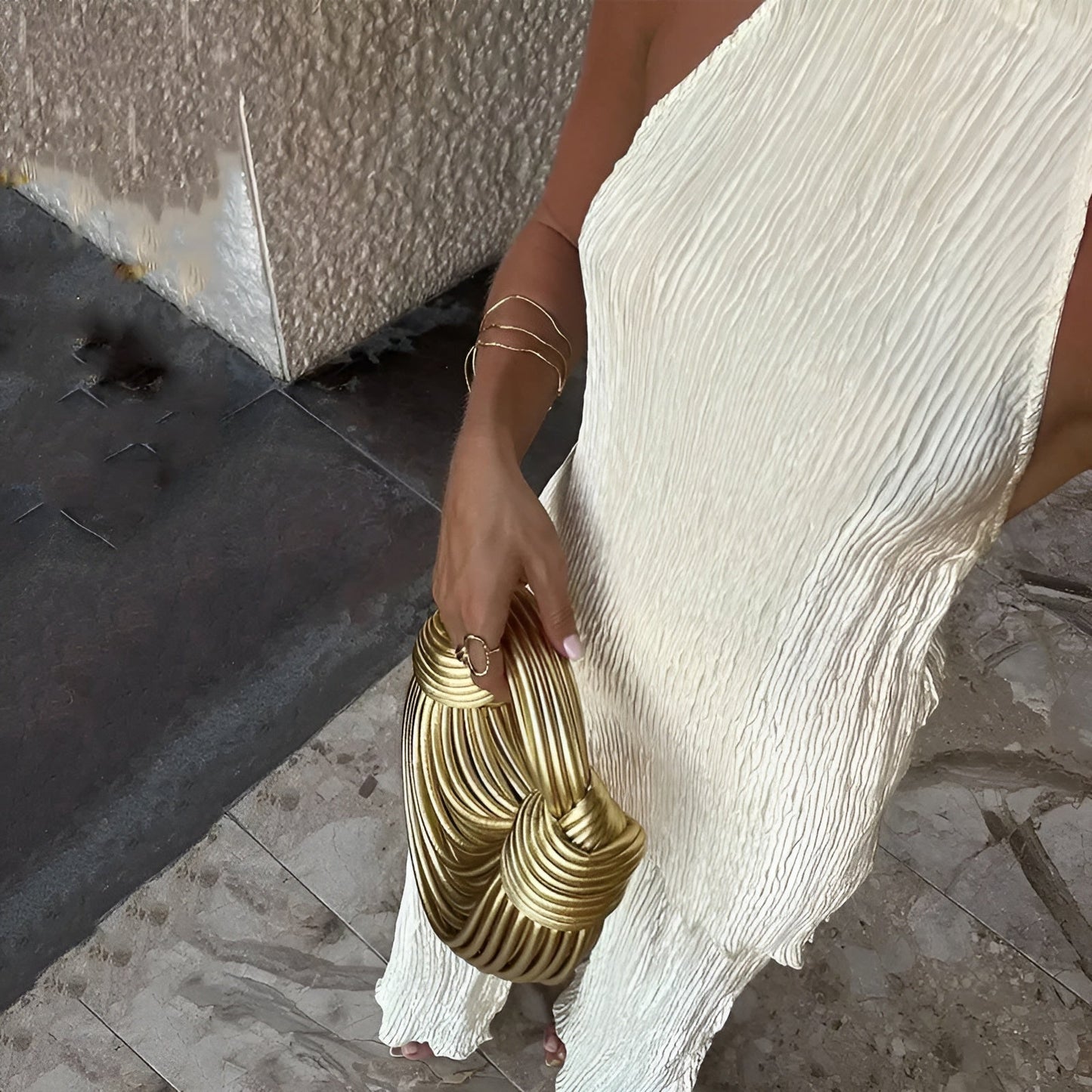 Mia | Elegant One-Shoulder Wide-Leg Jumpsuit for Women