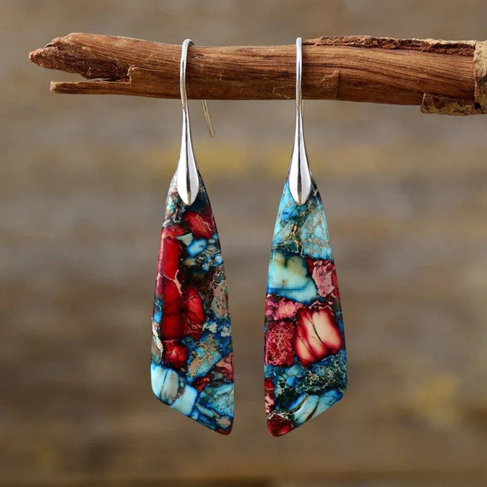 Sophia | Vibrant Colorful Stone Earrings for Women