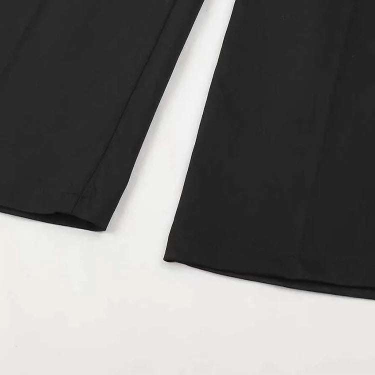 High-Waist Career Trousers