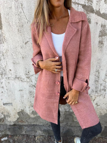 Sabrina | Women's Wool Blend Long Coat with Timeless Elegant Style