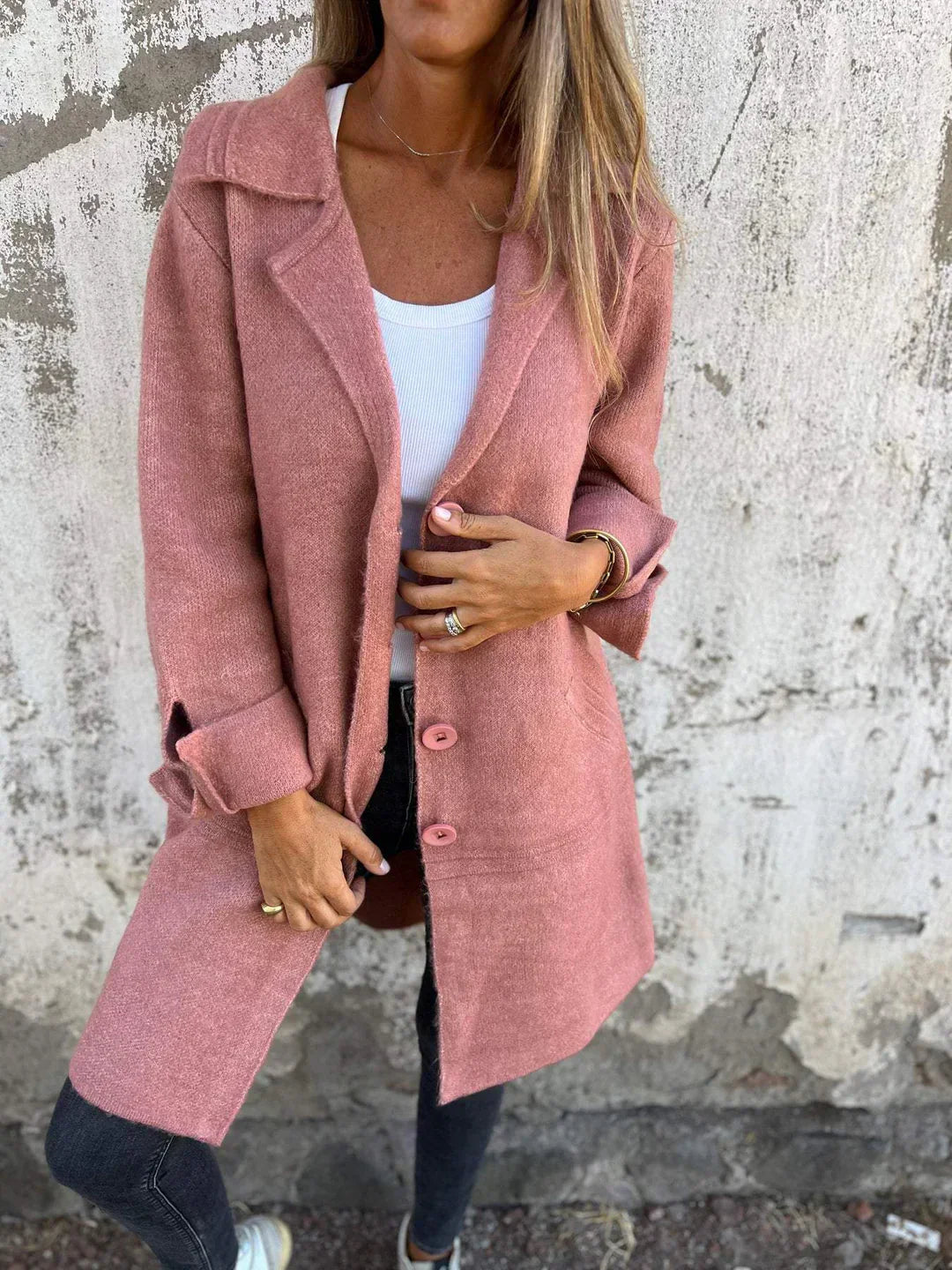 Sabrina | Women's Wool Blend Long Coat with Timeless Elegant Style
