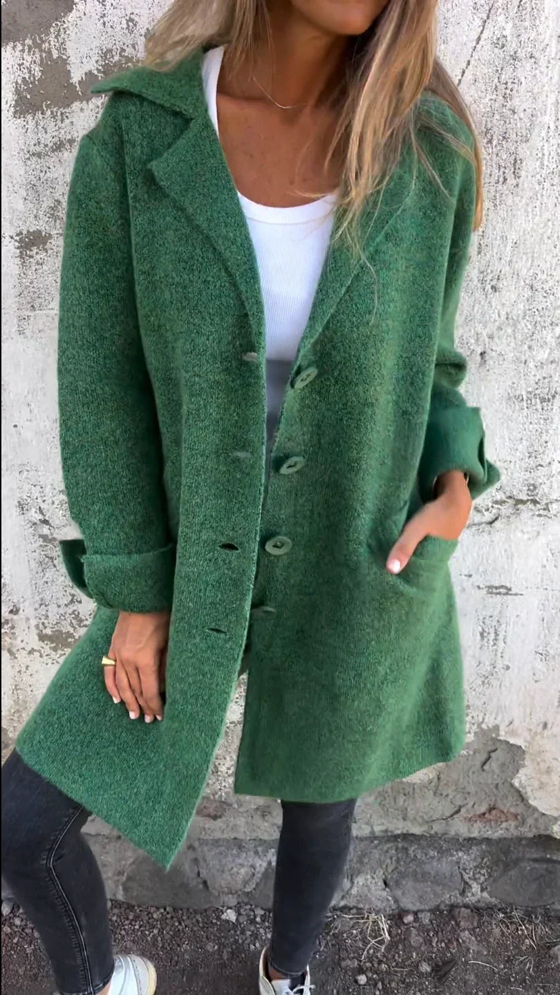 Sabrina | Women's Wool Blend Long Coat with Timeless Elegant Style
