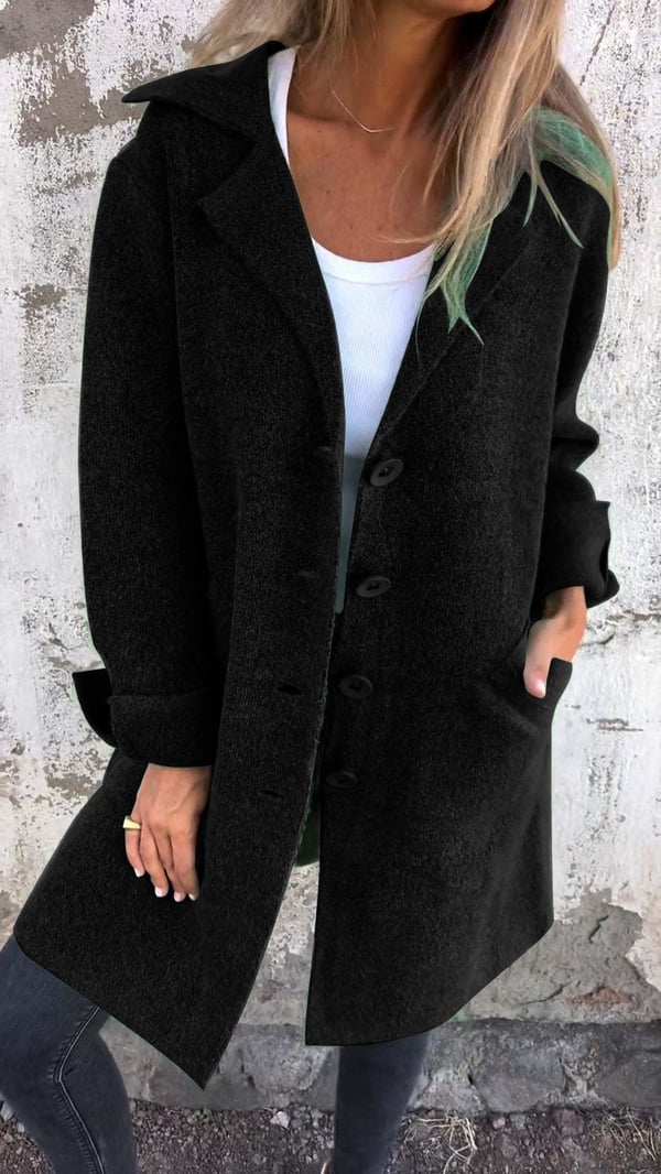 Sabrina | Women's Wool Blend Long Coat with Timeless Elegant Style