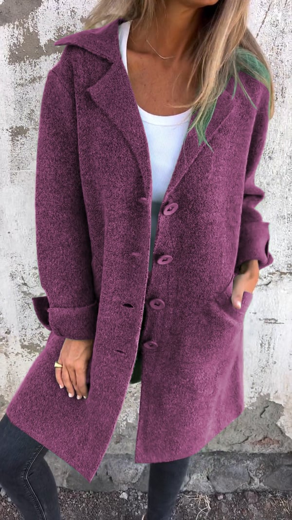 Sabrina | Women's Wool Blend Long Coat with Timeless Elegant Style