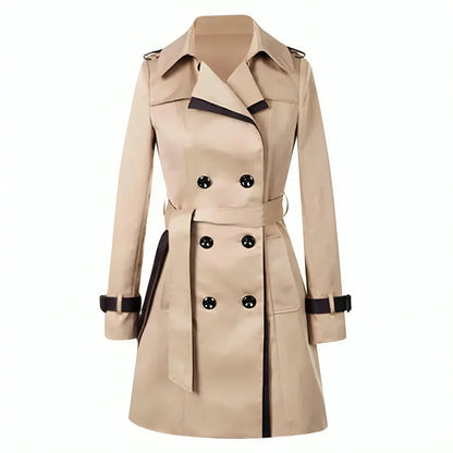 Gabriella | Elegant Women's Double-Breasted Trench Coat for Fall