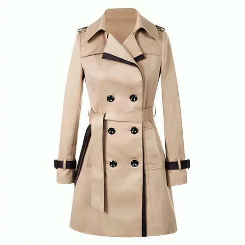 Gabriella | Elegant Women's Double-Breasted Trench Coat for Fall