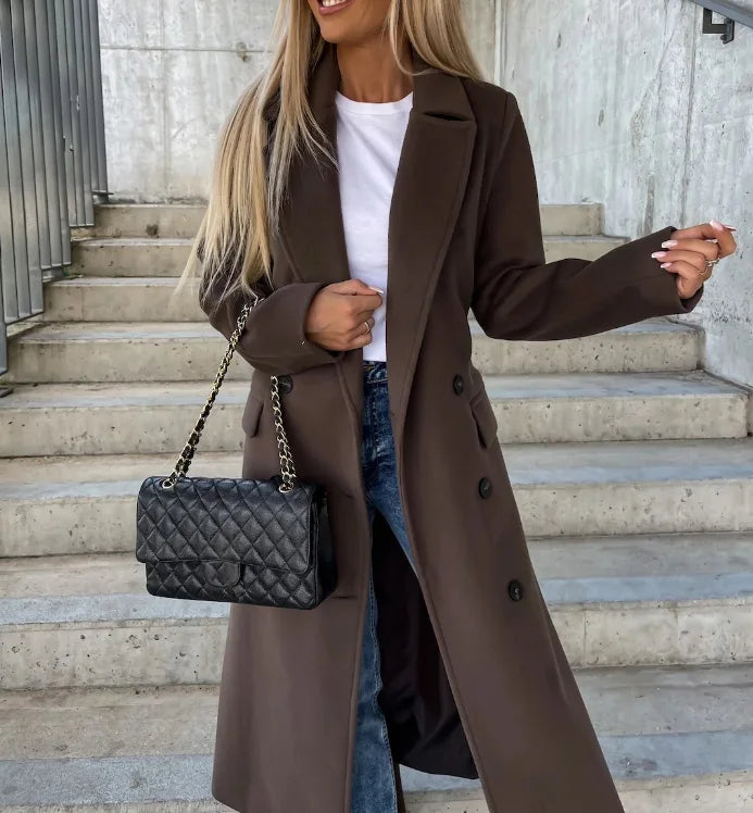 Delphine | Stylish Women's Wool Coat for Cozy and Chic Winter Wear