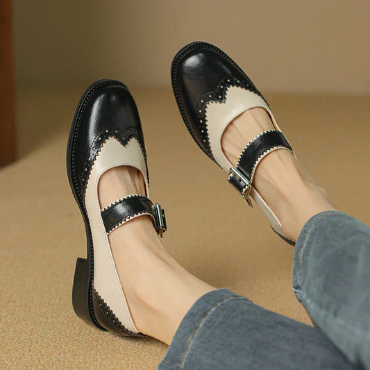 Emma | Classic Stylish Leather Mary Janes