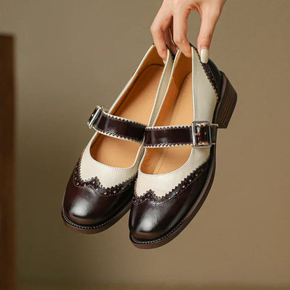 Emma | Classic Stylish Leather Mary Janes