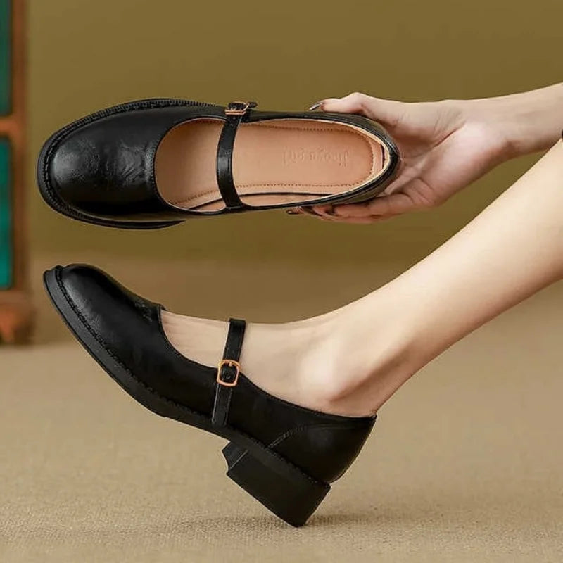 Emma | Stylish Soft Leather Mary Janes