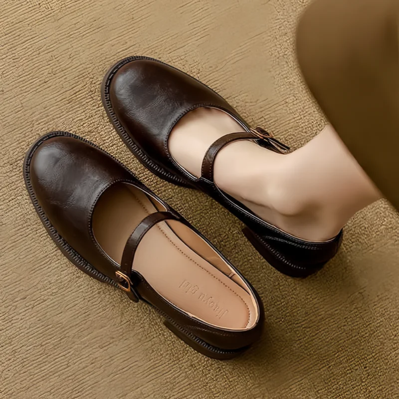 Emma | Stylish Soft Leather Mary Janes