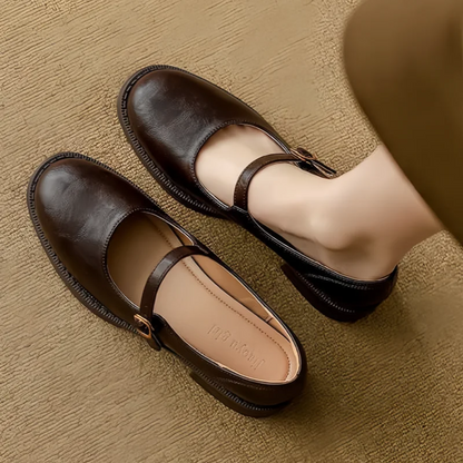 Emma | Stylish Soft Leather Mary Janes
