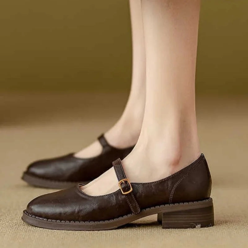 Emma | Stylish Soft Leather Mary Janes