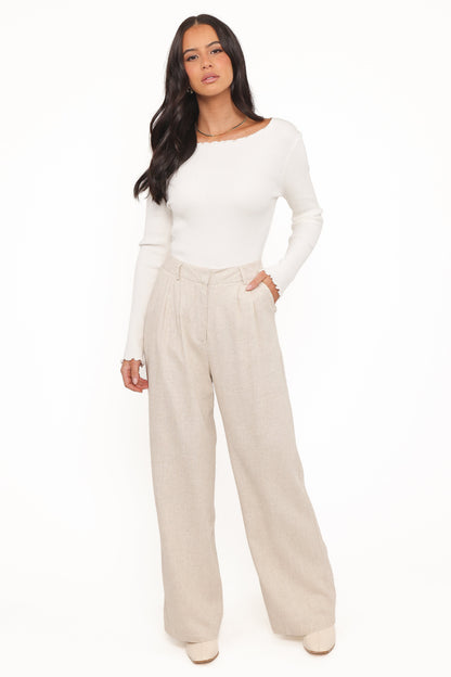 Ethan | Chic High Rise Linen Pants