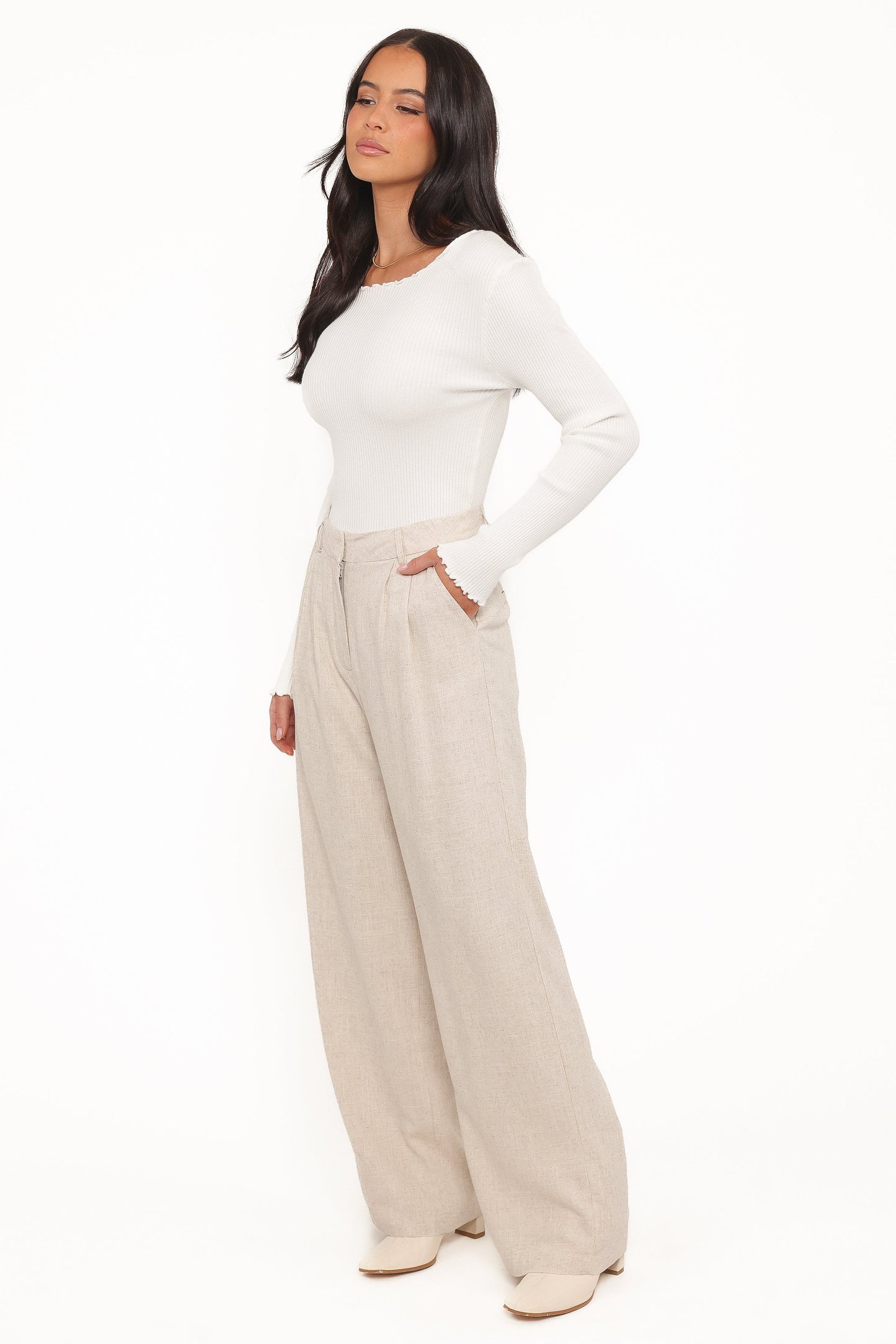 Ethan | Chic High Rise Linen Pants