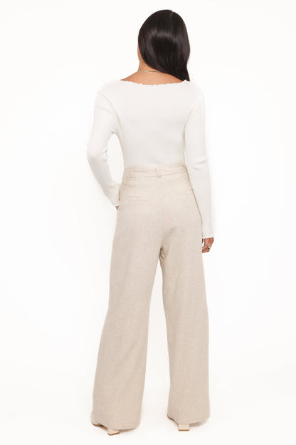 Ethan | Chic High Rise Linen Pants
