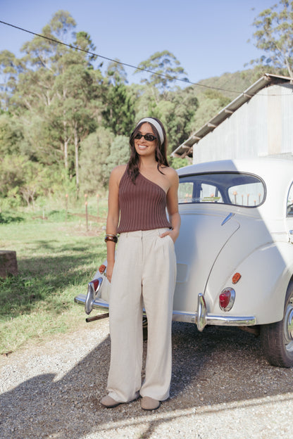 Ethan | Chic High Rise Linen Pants