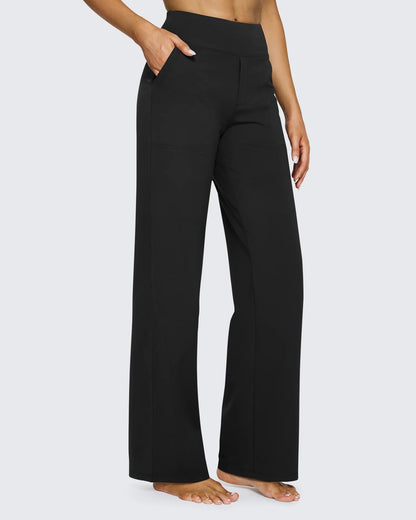 High-Waist Career Trousers