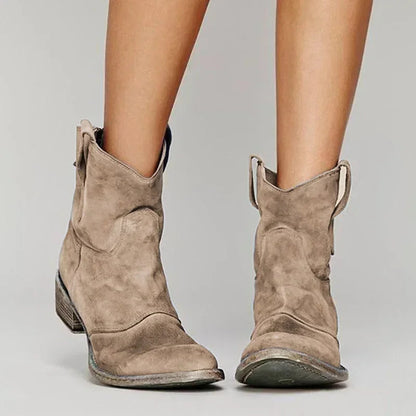 Mia | Classic Elegant Suede Cowboy Boots