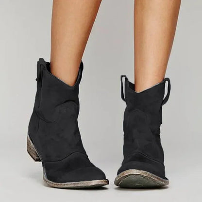 Mia | Classic Elegant Suede Cowboy Boots