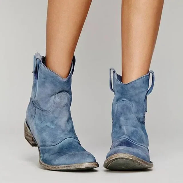 Mia | Classic Elegant Suede Cowboy Boots
