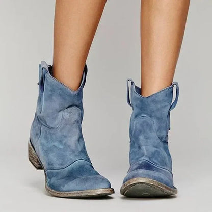 Mia | Classic Elegant Suede Cowboy Boots
