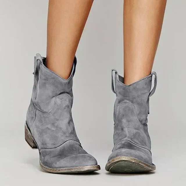 Mia | Classic Elegant Suede Cowboy Boots