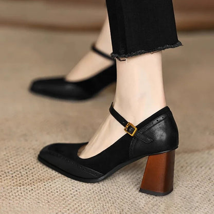 Mia | Elegant Classic Leather Pumps