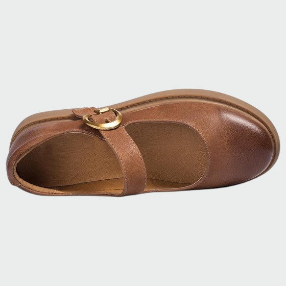 Mia | Elegant Two-Tone Leather Mary Janes