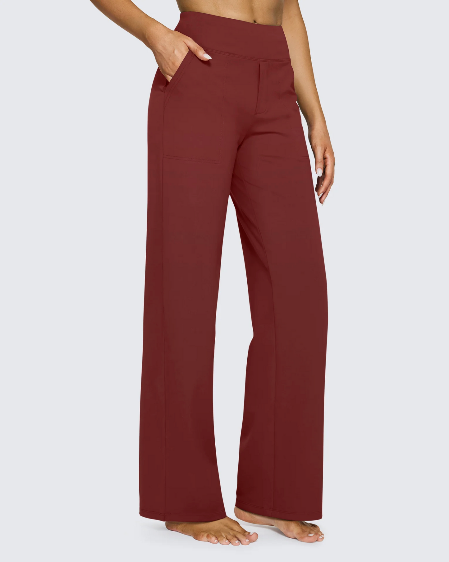High-Waist Career Trousers
