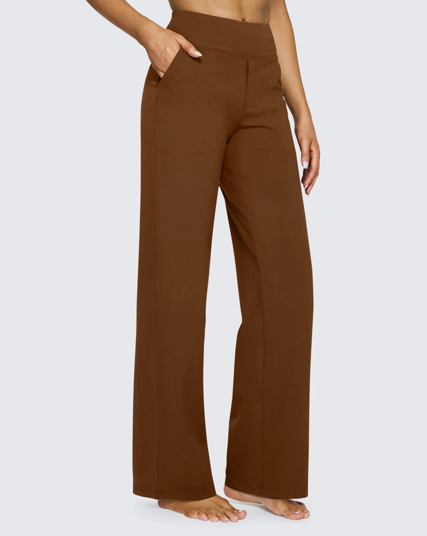 High-Waist Career Trousers