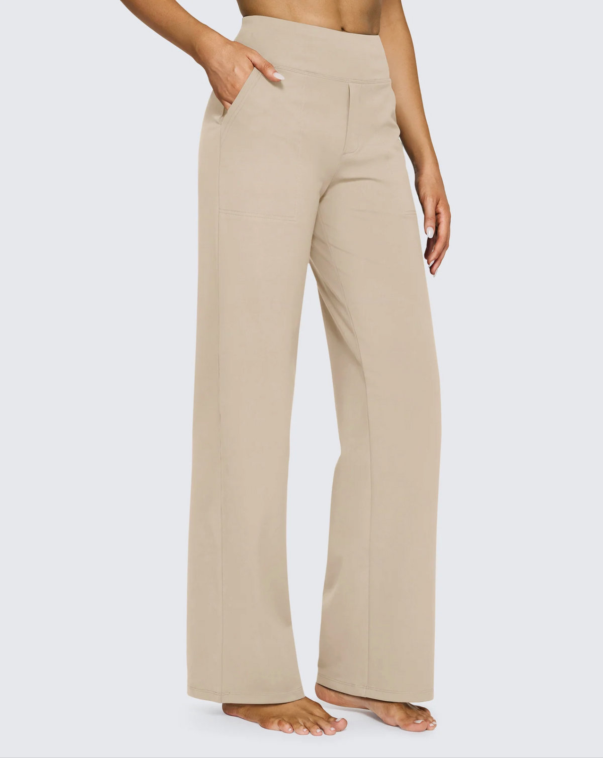 High-Waist Career Trousers